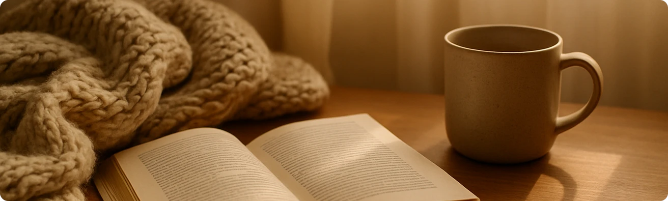 book and cup